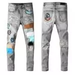 amiri jeans prix bas skinny fit ar6510 gray